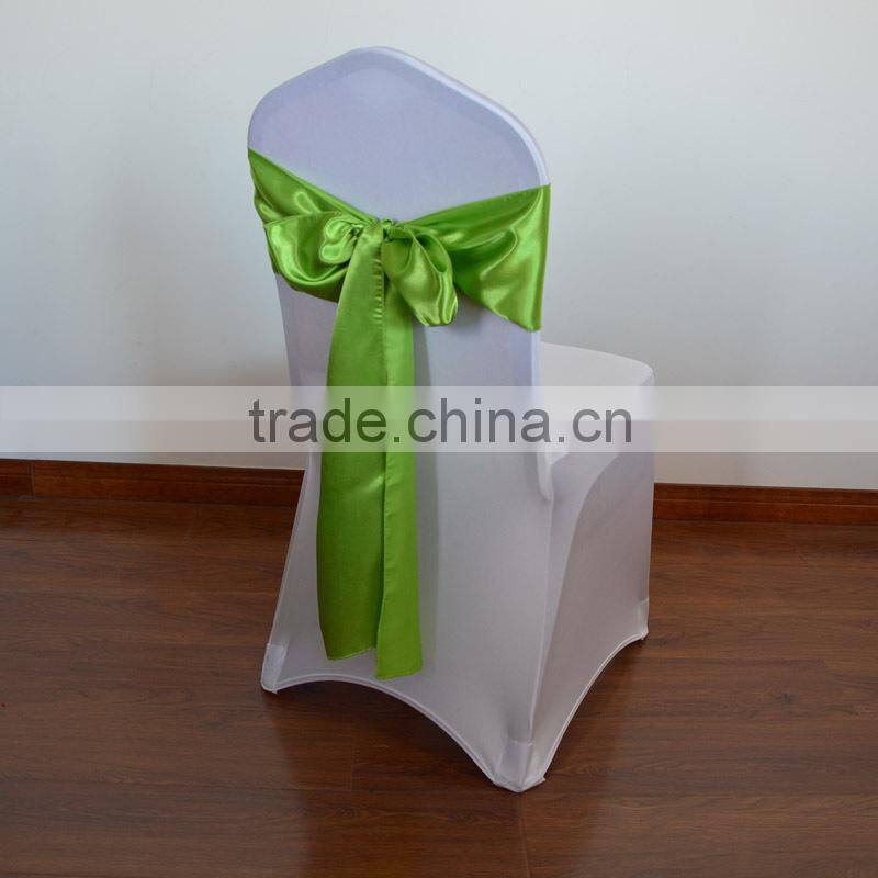 Grass green cheap wedding satin sashes for sales