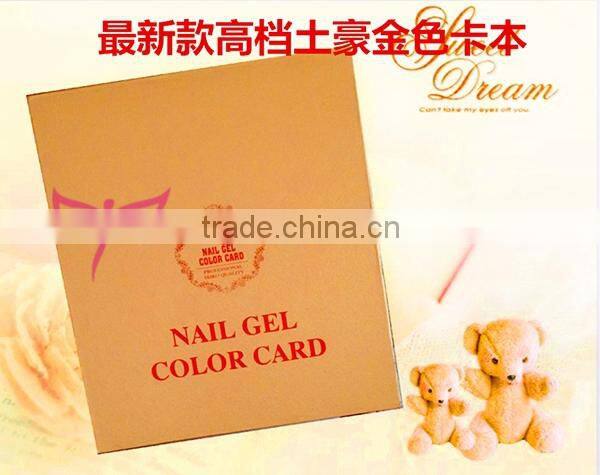 150 colors CROWN nail gel color card,gel polish color display book