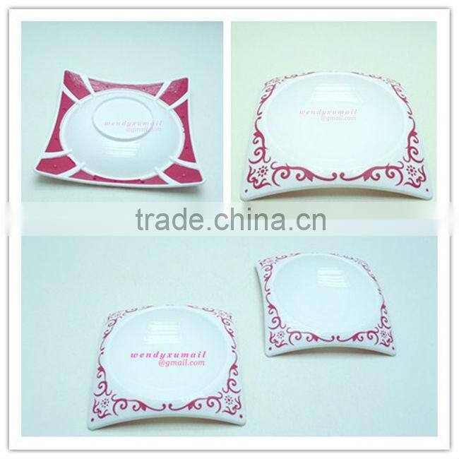 Squared Plastic tray/Plastic Dinnerware/Plates/ Dishes/plastic dish drainer tray/comport/Fruit plate/Vegetable Plate/Melamine