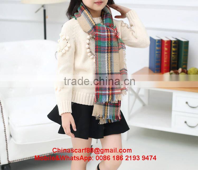 Long cashmere scarf for kids