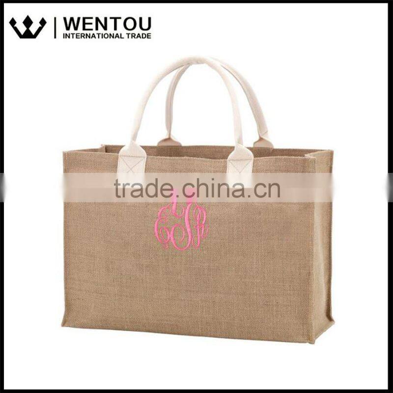 Wholesale Personalized Burlap Tote Bag