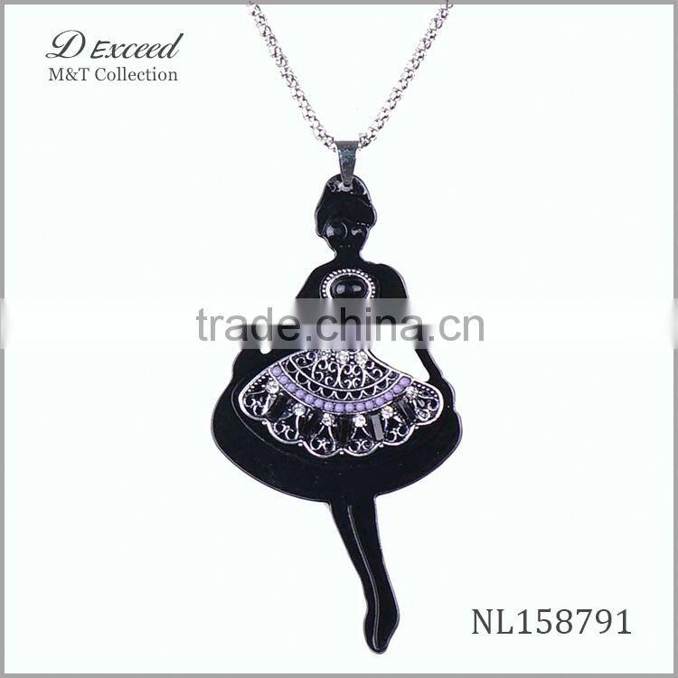 new design factory doll girls necklace beautiful girl necklace NL158784-91