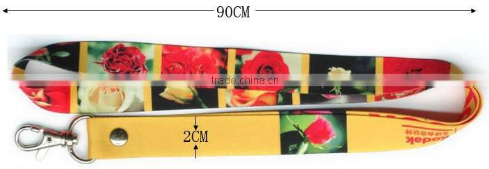 Wholesale nylon cord braiding lanyard neck strap for keychain bulk buy from china