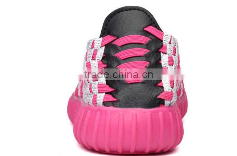 NEW MODEL FLAT ELASTIC SANDAL SHOES HANDMADE WOVEN WOMEN SANDAL SHOES