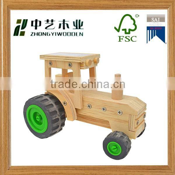 2016 unfinished handmade DIY natural colour customized logo wooden magnetic wooden educational toys