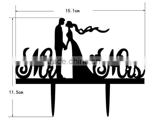 Romantic Wedding Bride and Groom Cake Topper Mr &Mrs Couple Figure Favors Gift