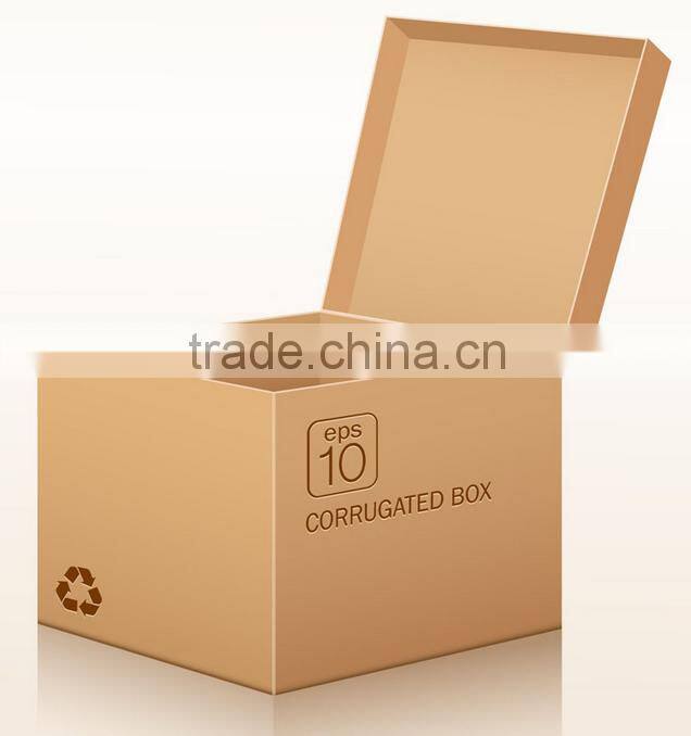 brown durable corrugated cardboard box for outer packaging