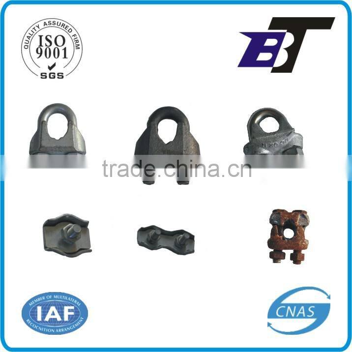 Electro galvanized din741 wire rope clip