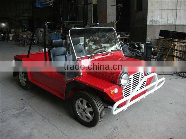 Classic moke style electric battery powered mini car for adults & kids