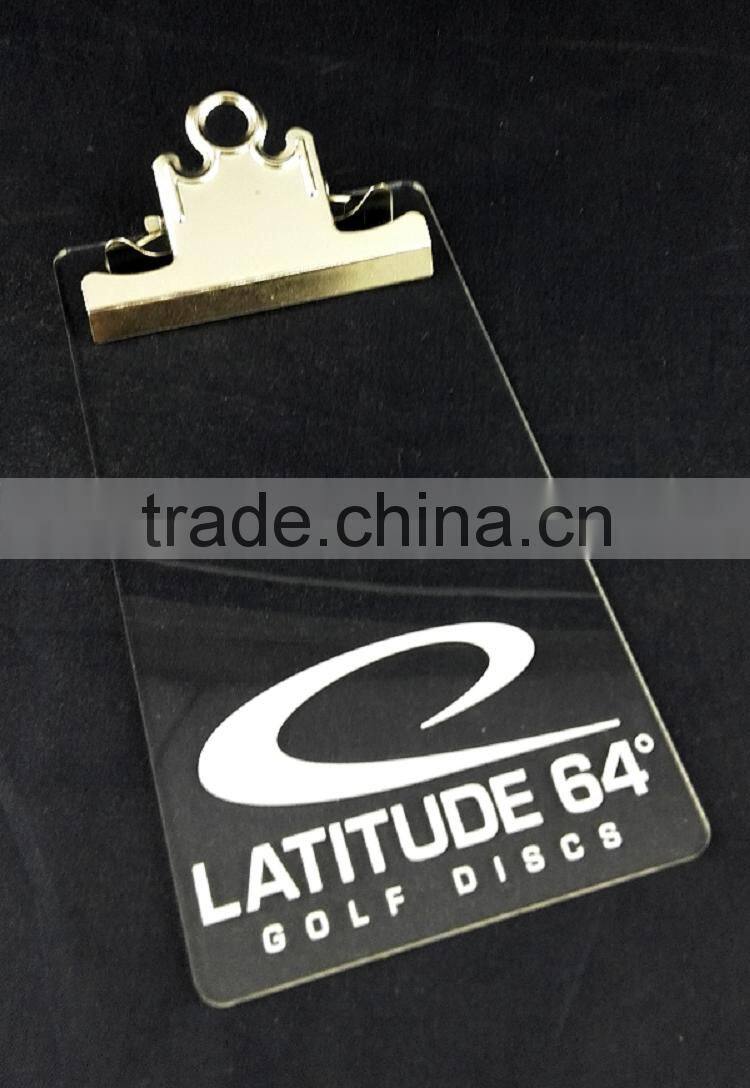 Customized clear acrylic clipboard 4x6 5x7 6x9