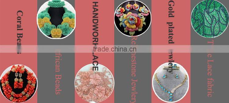 Dedicated coral beads necklace jewelry set/aso ebi jewelry set/fashion jewelry for women