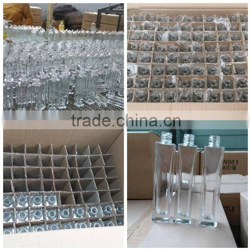 100ml clear personal care glass luxury perfume bottle