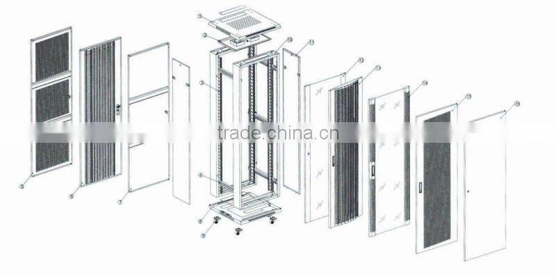 19" JS-C 37U standard vertical server network rack cabinet