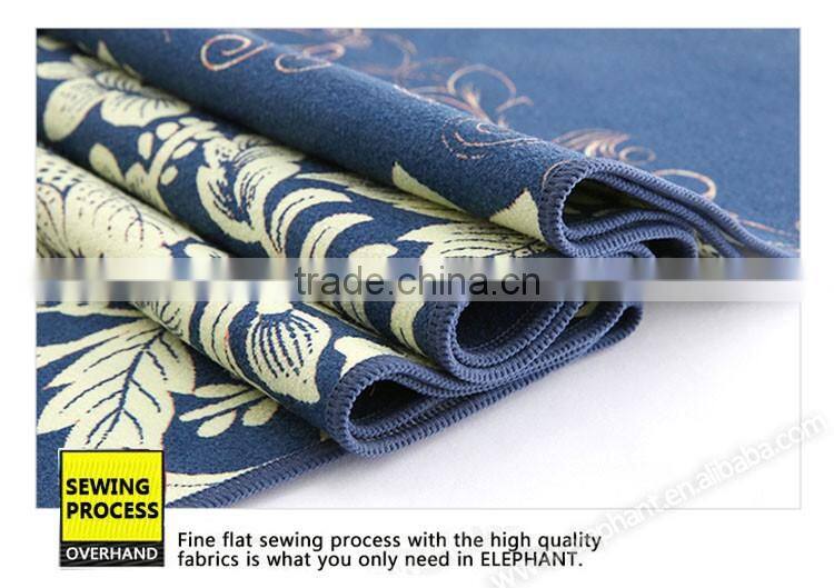 Made in recycled material printing fast drying microfiber antimicrobial yoga towel