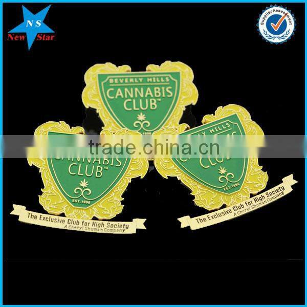 Metal lapel pin badge