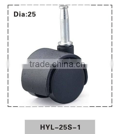 China alibaba plastic caster/small swivel caster in funiture spare parts 1inch
