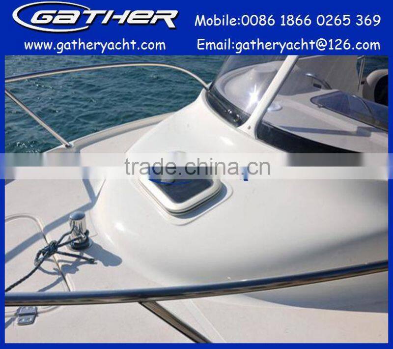 Hot sale fiberglass small hard top fishing boat