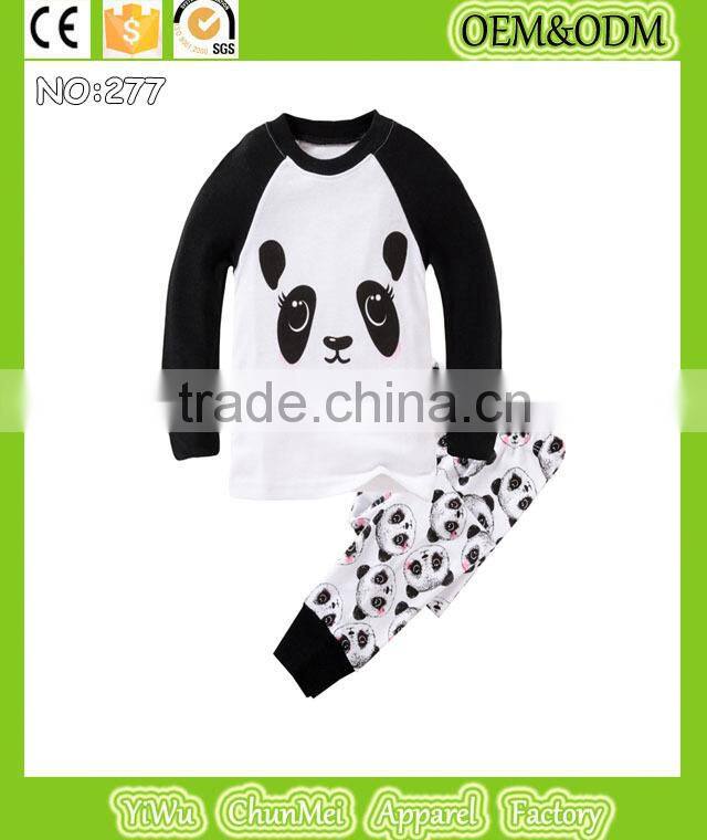 baby boys panda design pajamas kids funny panda pyjamas cotton pijamas long sleeve sleepwear 2015 new cute night wear for 2-7yrs