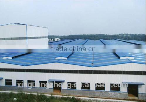 Workshop building steel structure and sandwich panel