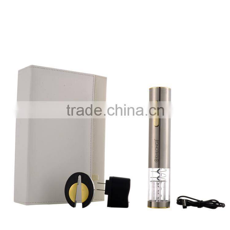 Corporate for business partner electric beer wine opener gift set