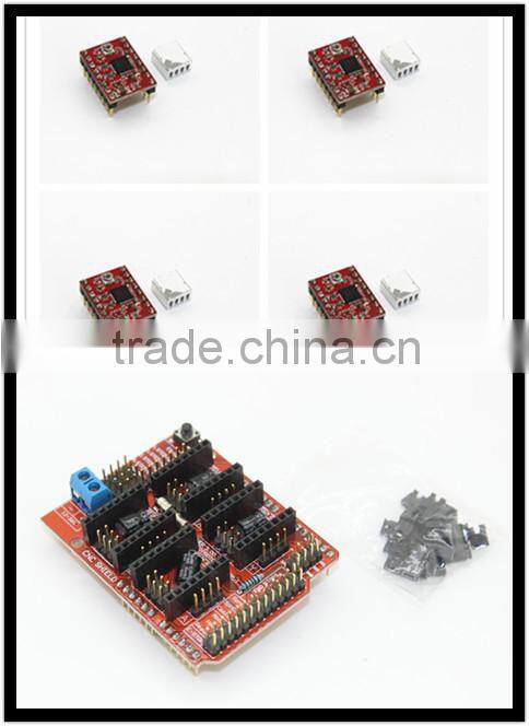 Electronics New cnc shield v3 engraving machine / 3D Printer / + 4pcs A4988 driver expansion board