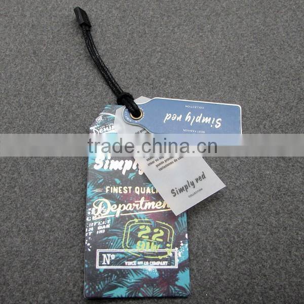 Wine Bottle Fashion denim tag Cardboard Tag