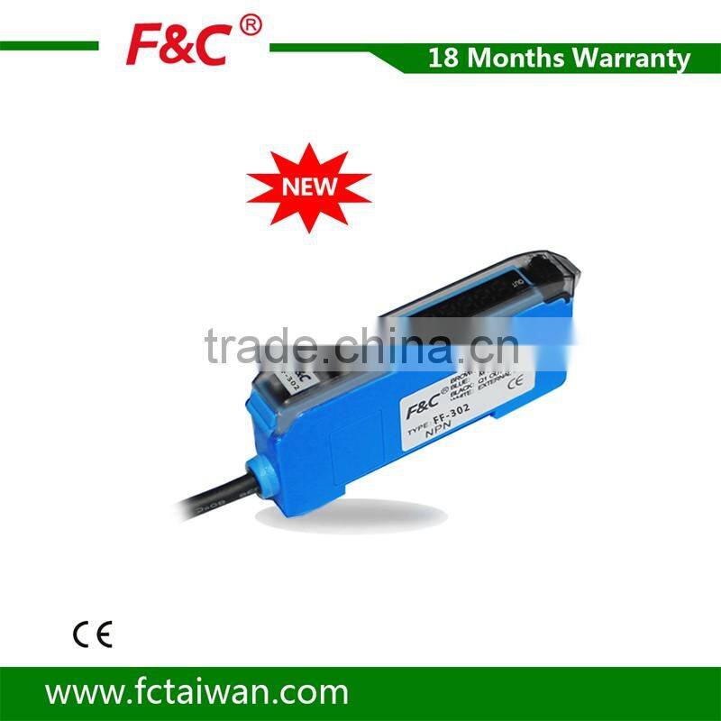 16us high speed digital amplifier, DC12-24V optical sensor amplifier with two output