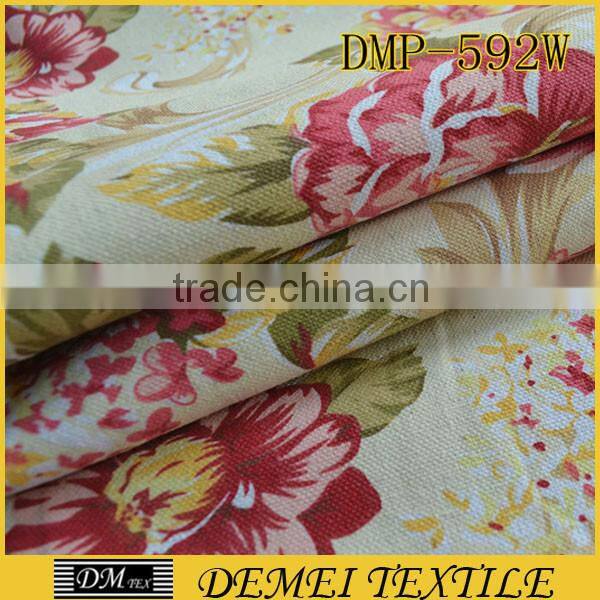pretty woven cotton printed upholstery wholesale