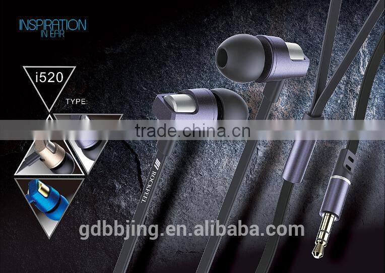 CE/RoSH approved metal stylish hand-free in-ear balance armature earphone