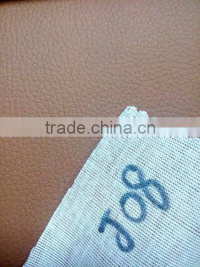 PVC sofa leather with cheapest price,knitting backing