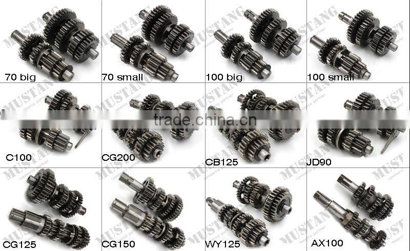 Motorcycle Transmission, Main Shaft, Counter Shaft for CG200