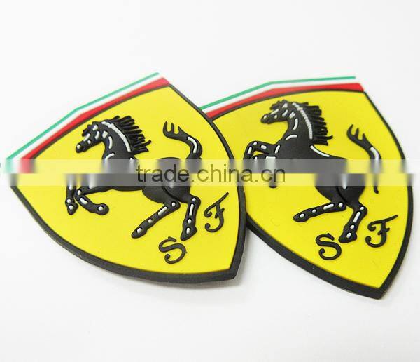 Custom Shaped 3D Embossed Silicone Soft PVC Patch