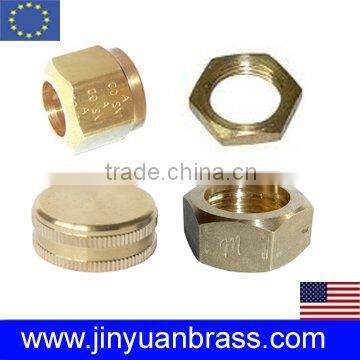 Chrome plated brass nut coupling