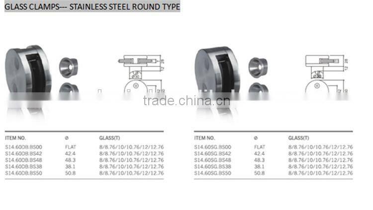 steel glass clamp stainless steel glass fitting