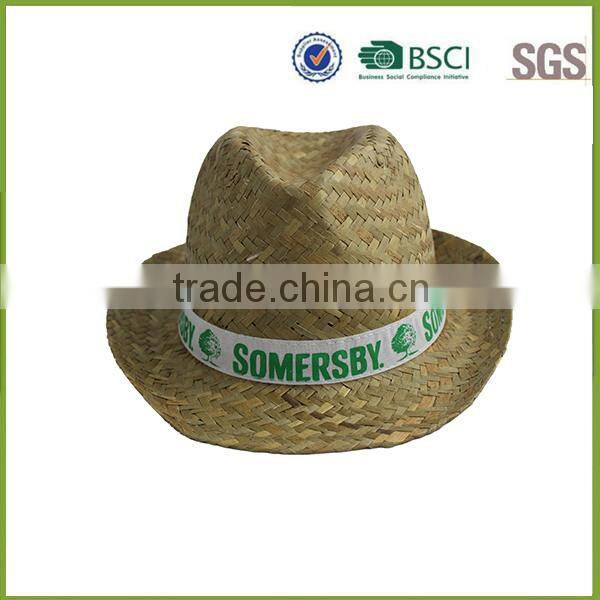 2015 Hot Sale Custom China Straw Fedora Hat