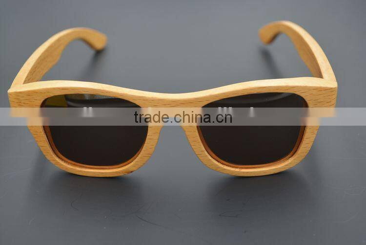 2015 OEM Newest Wood Glasses 100% Nature Wholesale Handmade Custom Bamboo Eyewear Du Wood Sunglasses