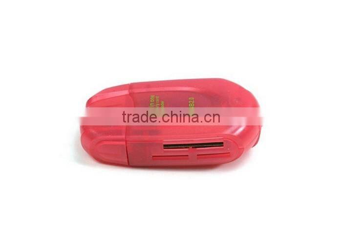 High Speed Transparent car shape card reader support tf sd memory card