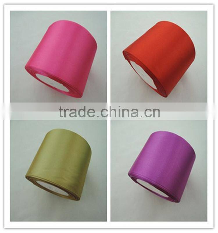 Factory wholesale 100% polyester fancy celebrate satin ribbon for ribbon flowers