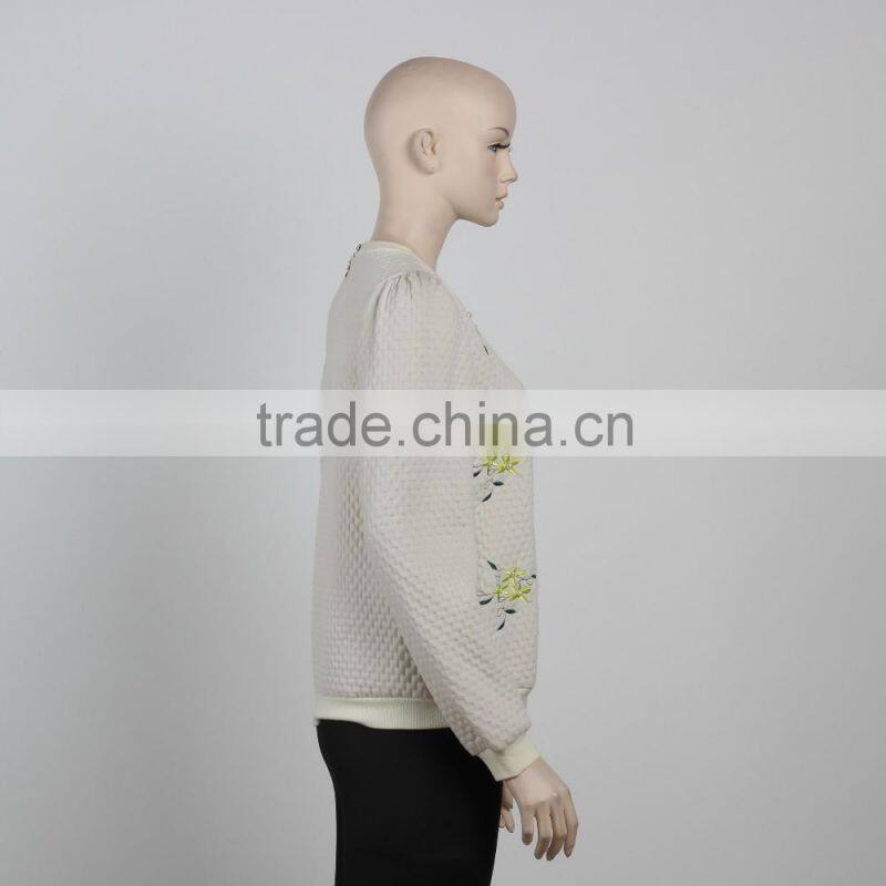 F5W14020 Embroidered Jumper Sweatshirt