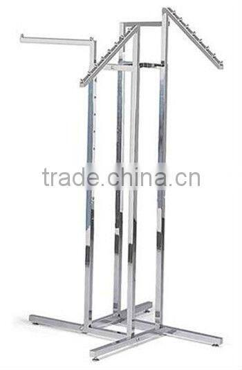 4 way clothes display rack / 4 way clothing display rack HSX-S225