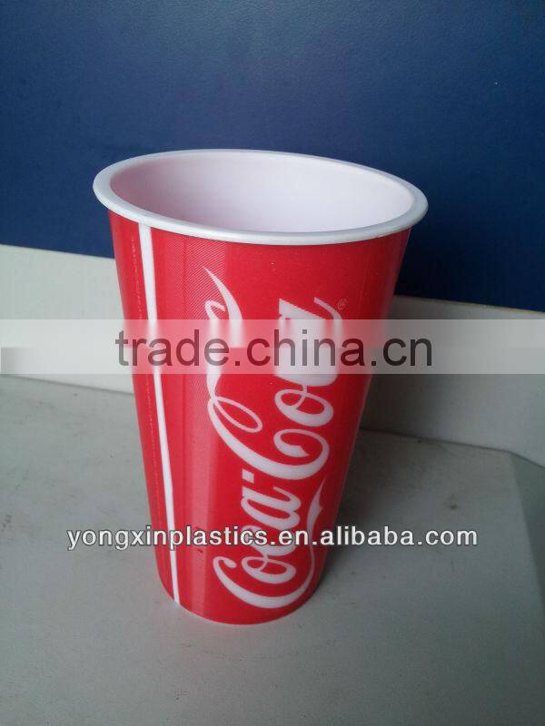 plastic red mug cup 3d promotional for ads