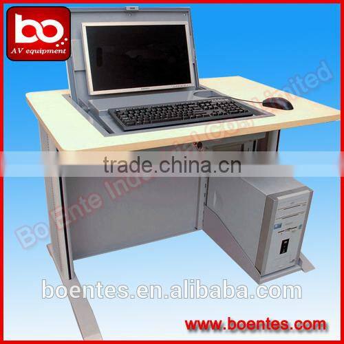 Student Tabletop LCD Monitor Screen Manual Flip Up Box/Hydraulic Pop Up Tuner