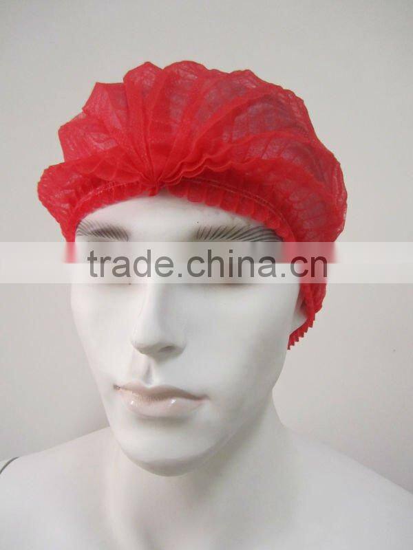 Disposable nonwoven single elastic clip mob caps