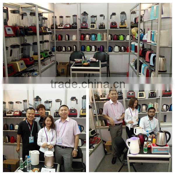 Colorful High Grade 3-level protection safe stainless steel electric teapot with warmer for tea made in China