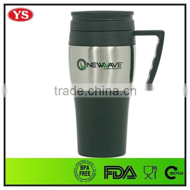 thermal double layer travel car mug 16 oz