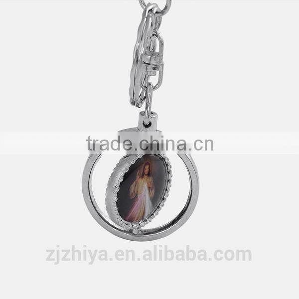 promotional useful religious 3d wholesales blank metal keychain