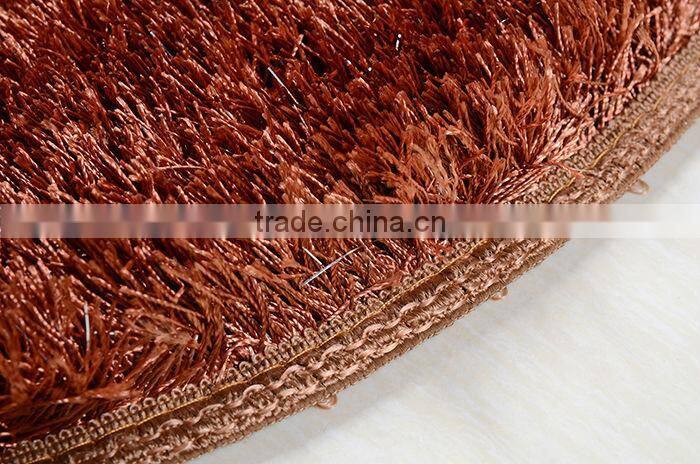 2015 New 9cm Long pile Luxury Polyester silk acrylic shaggy rugs and carpets