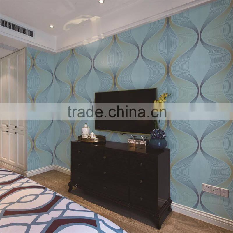 cheap modern decorative wallpaper of brown color for living room