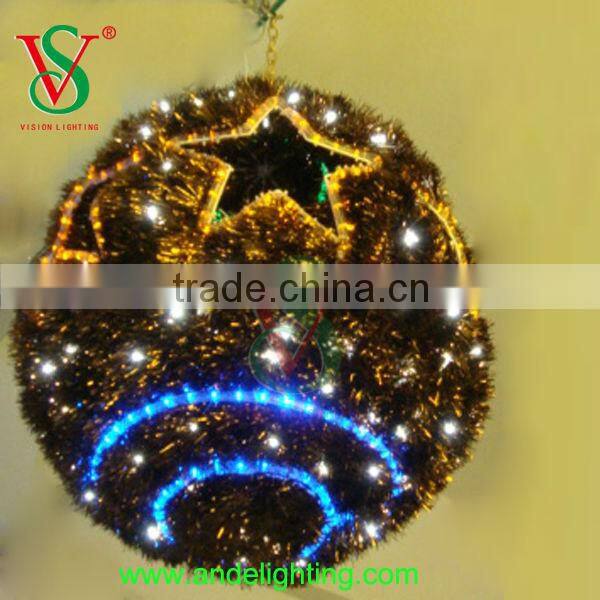 Zhongshan manufacturer green garland motif lights holiday lighting Christmas decoration