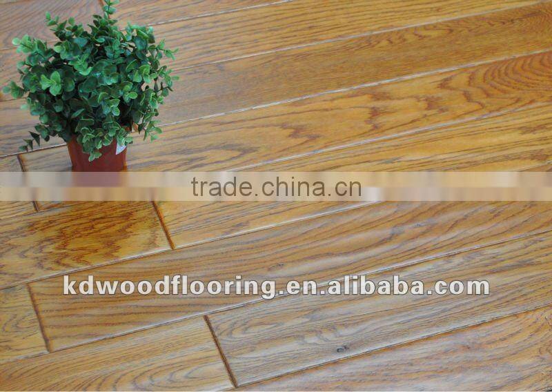 Artistic yellow pine multilayer engineered wooden flooring